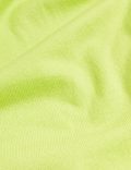 Cotton Rich Ribbed Crew Neck Knitted Top