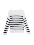 Lightweight Striped Crew Neck Jumper