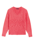 Cable Knit V-Neck Relaxed Jumper