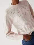 Cable Knit Pointelle Jumper