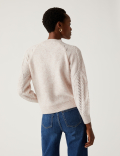 Cable Knit Pointelle Jumper