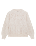 Cable Knit Pointelle Jumper