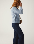 Cable Knit Pointelle Jumper