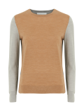 Pure Merino Wool Colour Block Jumper