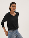 Pure Merino Wool V-Neck Relaxed Jumper