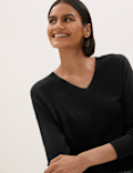 Pure Merino Wool V-Neck Relaxed Jumper