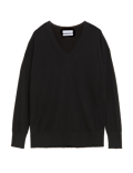 Pure Merino Wool V-Neck Relaxed Jumper