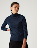 Pure Merino Wool Roll Neck Jumper