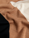 Pure Merino Wool Colour Block Jumper