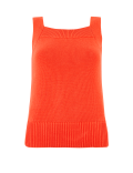 Pure Cotton Square Neck Knitted Vest Top