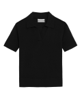 Pure Merino Wool Collared Knitted Top