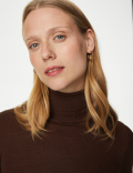 Pure Merino Wool Roll Neck Jumper