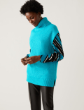 Recycled Blend Ribbed Knitted Vest