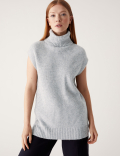 Recycled Blend Ribbed Knitted Vest