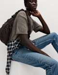 Air-Yarn Crew Neck Knitted Top
