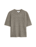 Air-Yarn Crew Neck Knitted Top