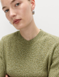 Air-Yarn Crew Neck Knitted Top
