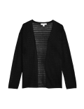 Edge to Edge Cardigan with Linen