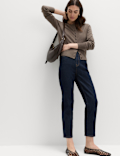 Air-Yarn Crew Neck Short Cardigan