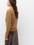 V Neck Relaxed Jumper with Wool