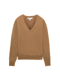 V Neck Relaxed Jumper with Wool