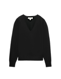 V Neck Relaxed Jumper with Wool