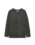 Air-Yarn Oversized Longline Jumper