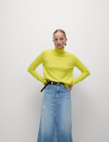 Air-Yarn Roll Neck Jumper