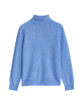 Air-Yarn Roll Neck Jumper