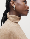 Air-Yarn Roll Neck Jumper