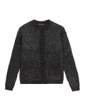 Recycled Blend Sequin Crew Neck Cardigan
