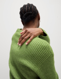 Cloud-Yarn Textured Crew Neck Jumper