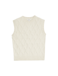 Cloud-Yarn Textured Knitted Vest
