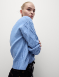 Cloud-Yarn Textured Crew Neck Jumper