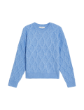 Cloud-Yarn Textured Crew Neck Jumper