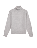 Cloud Yarn Textured Roll Neck Jumper