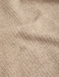 Cloud Yarn Textured Roll Neck Jumper