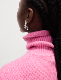 Cloud Yarn Textured Roll Neck Jumper