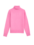 Cloud Yarn Textured Roll Neck Jumper