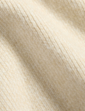 Cloud-Yarn Pocket Crew Neck Knitted Waistcoat