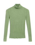 Viscose Mix Textured High Neck Jumper