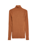 Viscose Mix Textured High Neck Jumper