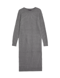 Ribbed Knitted Midi Dress