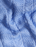 Cable Knit V-Neck Jumper