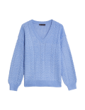 Cable Knit V-Neck Jumper