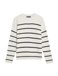 Ribbed Striped Knitted Jumper