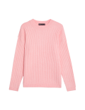 Ribbed Crew Neck Jumper