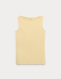 Cotton Rich Slash Neck Slim Fit Vest