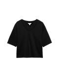 Pure Cotton Heavyweight V-Neck T-Shirt