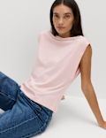Pure Cotton Cap Sleeve T-Shirt